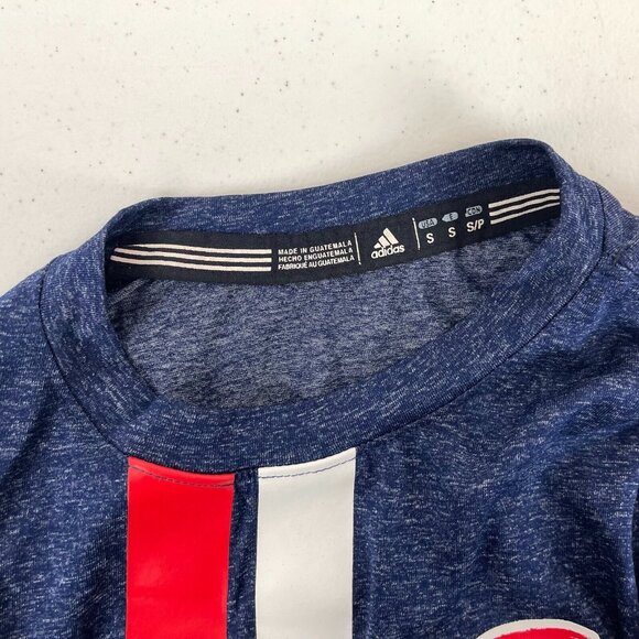 Adidas New England Revolution Performance T Shirt MLS Soccer Blue S - Picture 6 of 6